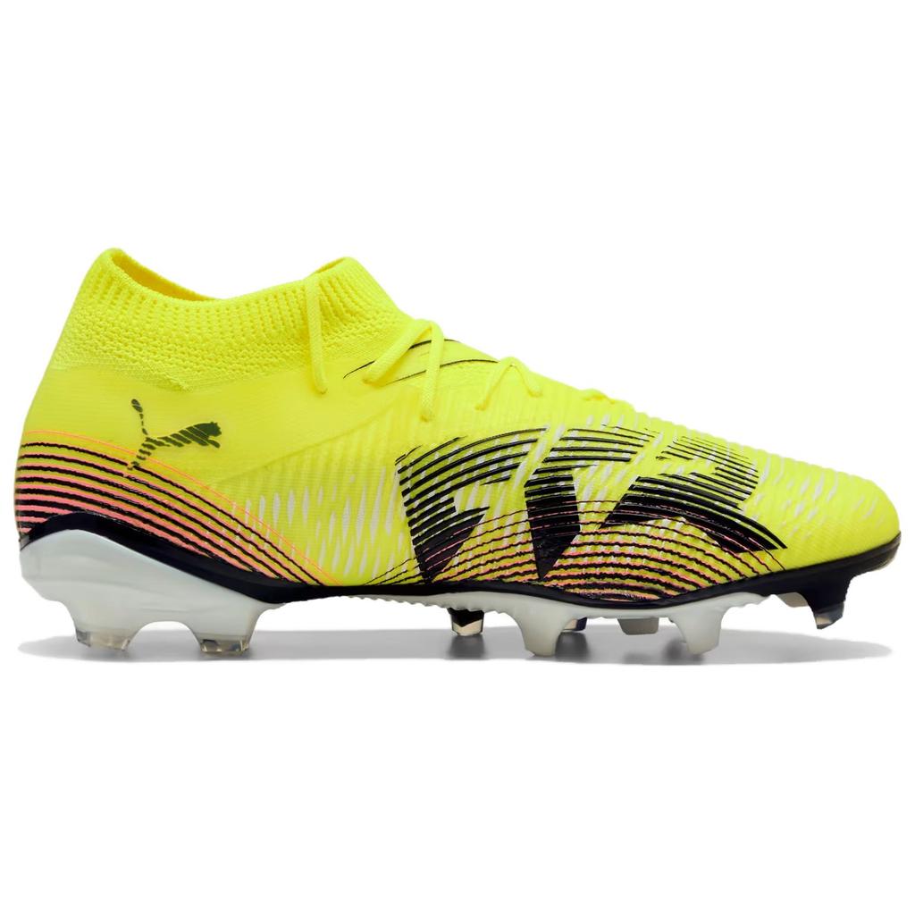 Puma Future 8 Match Fashion Comfortable Soccer Shoes Women Soccer Shoes Yellow Black 108382-03
