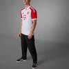 Adidas Домашняя форма Баварии Мюнхен с буквенным логотипом Спортивная футбольная майка с коротким рукавом Мужские топы Красный Белый IJ7442