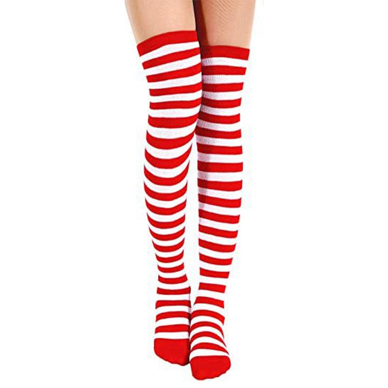 Colourful Polyester-spandex Knee Socks For Kids Women
