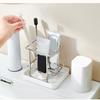 Toothbrush And Toothpaste Stand With Quick Drying Designs For Keeping Bathroom Clean And Tidying
