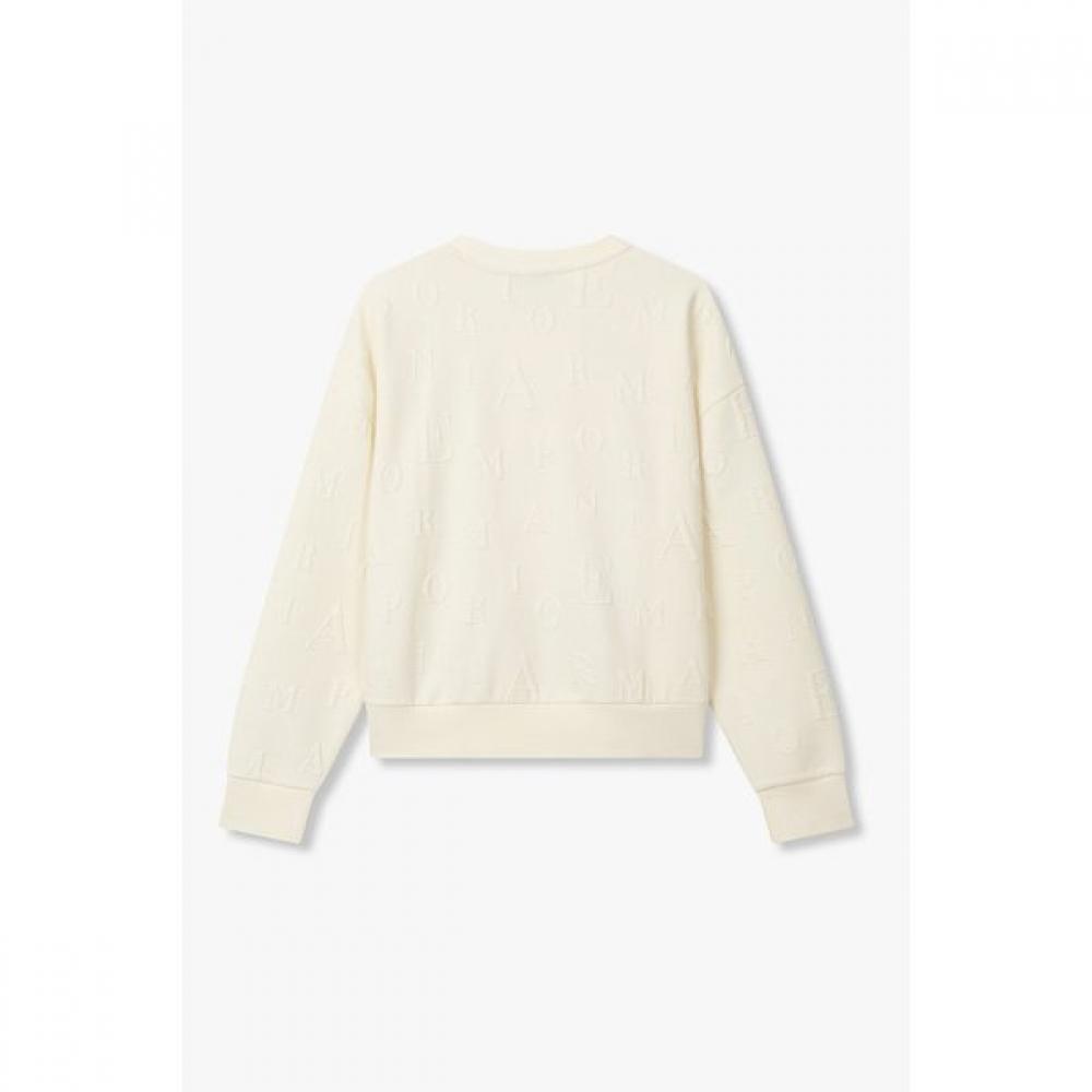 Emporio Armani Women S Lounge SweatShirt emboSSed Alphabet 0825336510