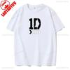 Я люблю футболки с принтом One Direction, рэперские футболки с коротким рукавом, винтажные топы певцов, летний хлопок, хип-хоп, мужские женские футболки