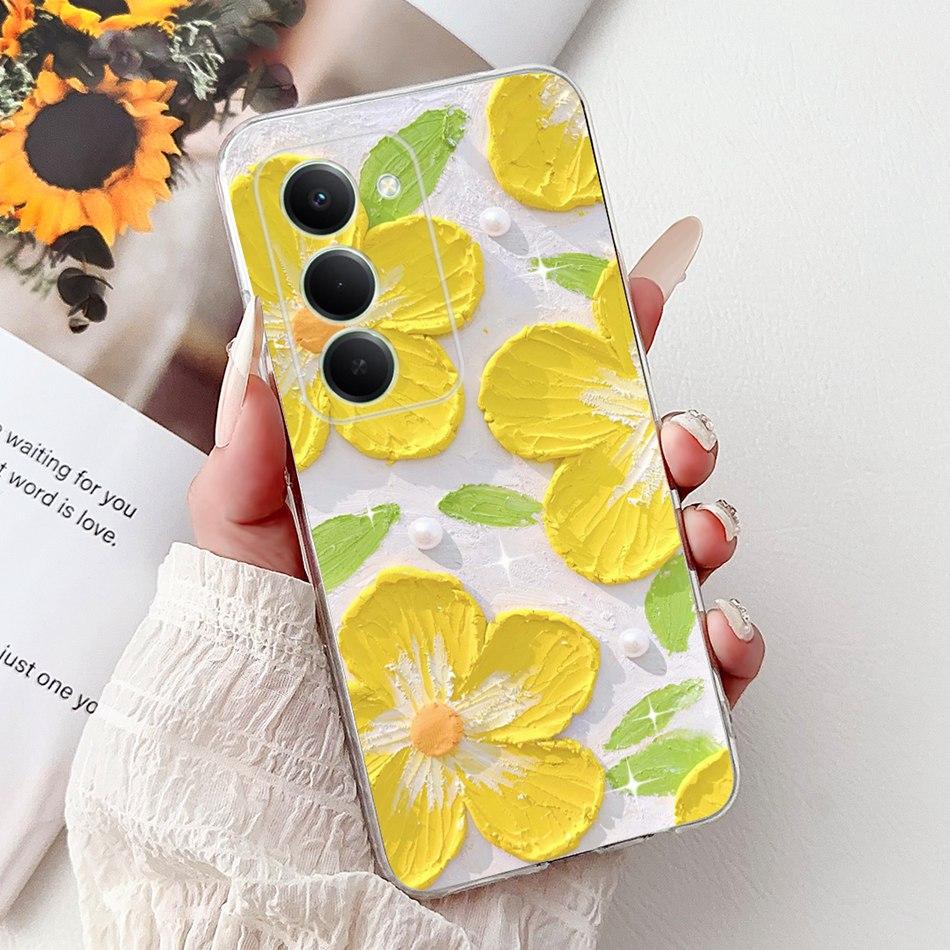 For Xiaomi Redmi 15 5G Note 15R Elegant Floral Butterfly Phone Case For Redmi Note15R Redmi15 5G Soft Silicone TPU Cases