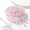 30-50Pcs 8-15mm Round Acrylic Transparent Frosted AB Color Loose Beads Spacer Beads For DIY Jewelry Making Handmade Accessories