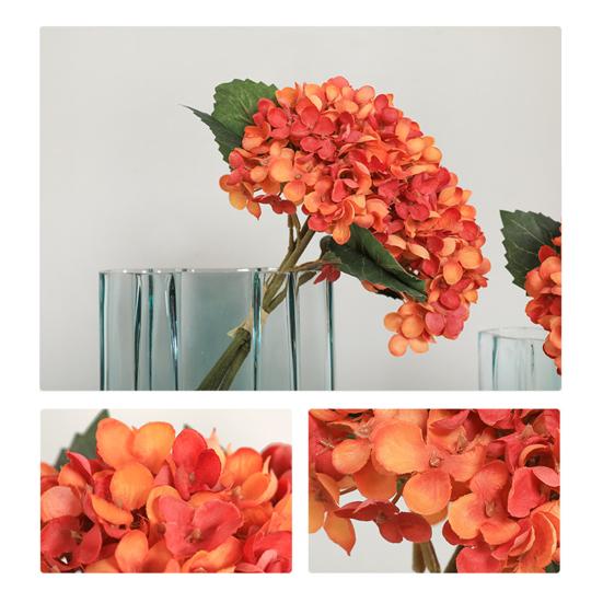 Artificial Flowers Full Hydrangea DIY Faux Flower Silk Reusable Fake Floral Plant