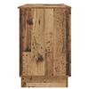 Desk with Shelf Reclaimed Wood Look 142.5 x 50 x 75 cm Engineered Wood