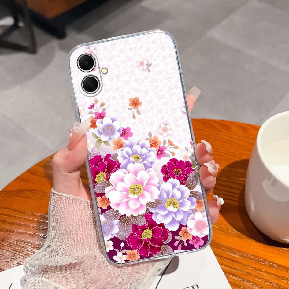 Чехол для Samsung S24 FE M35 A16 A26 S25 Plus Ultra S25Ultra A06 A36 A56 F14 Pretty Starry Sky Cute Bear Противоскользящий силиконовый противоударный чехол для Samsung