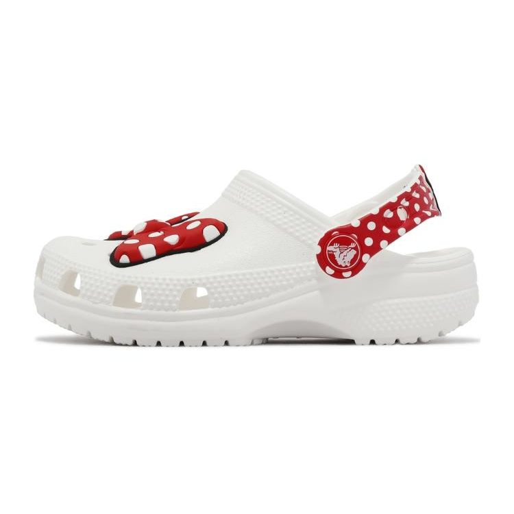 Crocs Unisex Kids' Classic Clog x Disney Minnie Mouse White/Red Comfort Slip On 208711-119