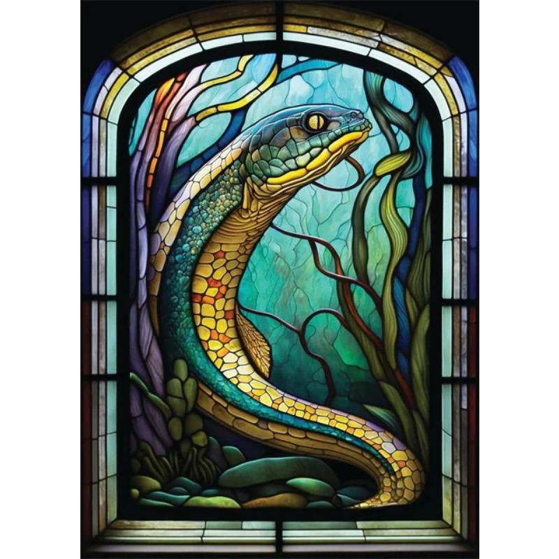 Морские животные Картина на холсте Дельфин Синий кит Витражи Плакаты Печать Абстрактные настенные картины для декора гостиной