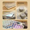 Беспроводной набор клавиатуры и мыши L98 Silent - Стильный RGB-дизайн для девушек, офиса и игр
