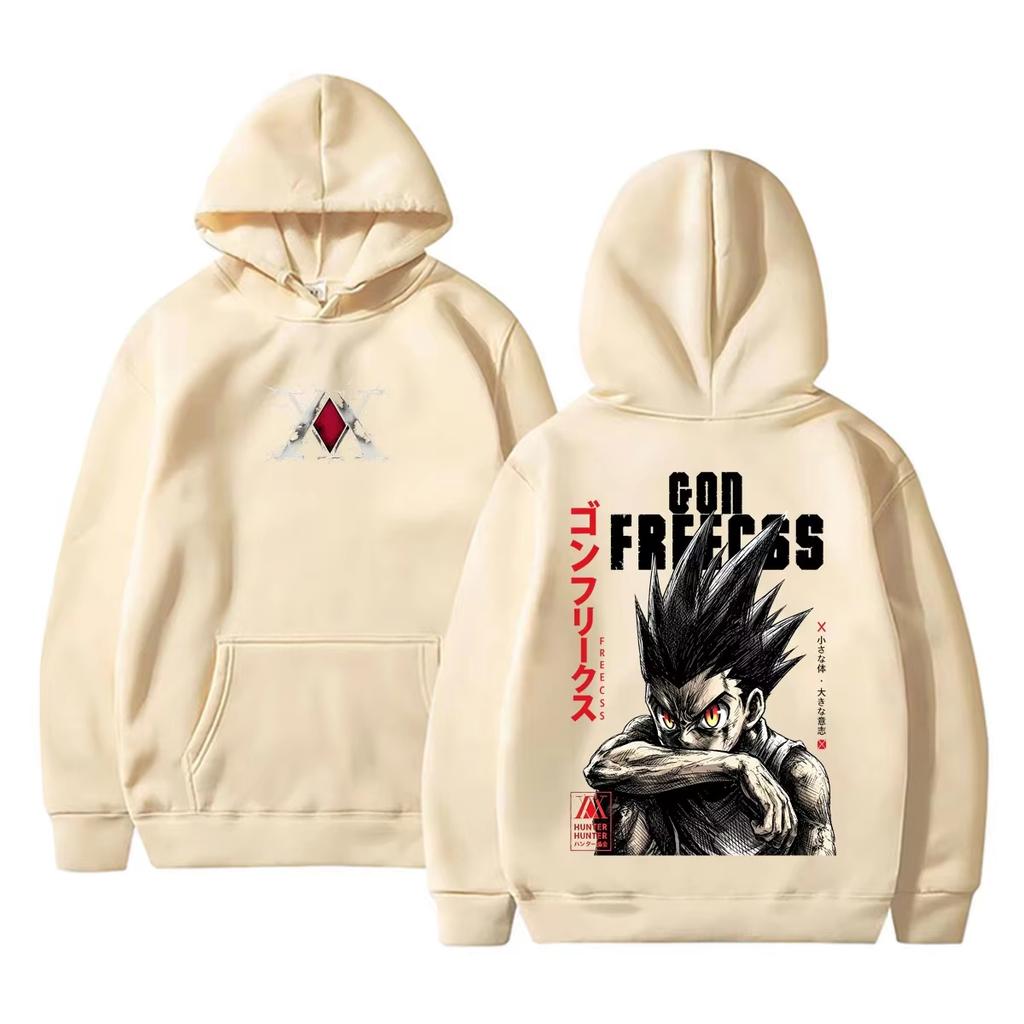 Hunter X Hunter Gon Freecss Hoodie Anime Manga Print Pullover Sweatshirt Unisex Streetwear Hooded Tops for Men Women Anime Fans