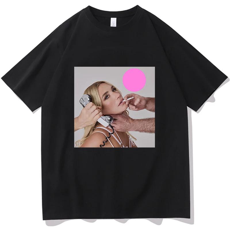 Singer Kesha Album 2026 Graphic T Shirt Unisex Women Hip Hop Fashion Short Sleeve Tshirts Summer Harajuku Oversized Cotton Tshirt