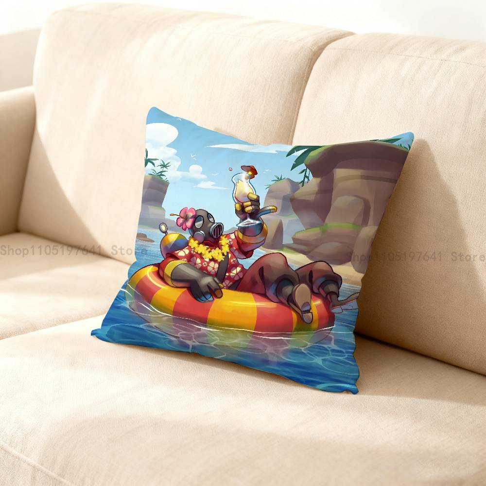 TTeam Fortress TF Pyro Pillow Case Cushion Cover Home Decor Birthday Gift Pillowcover