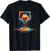 Basketball Drip Neon Basketball Graphics Basketball Unisex T-Shirt