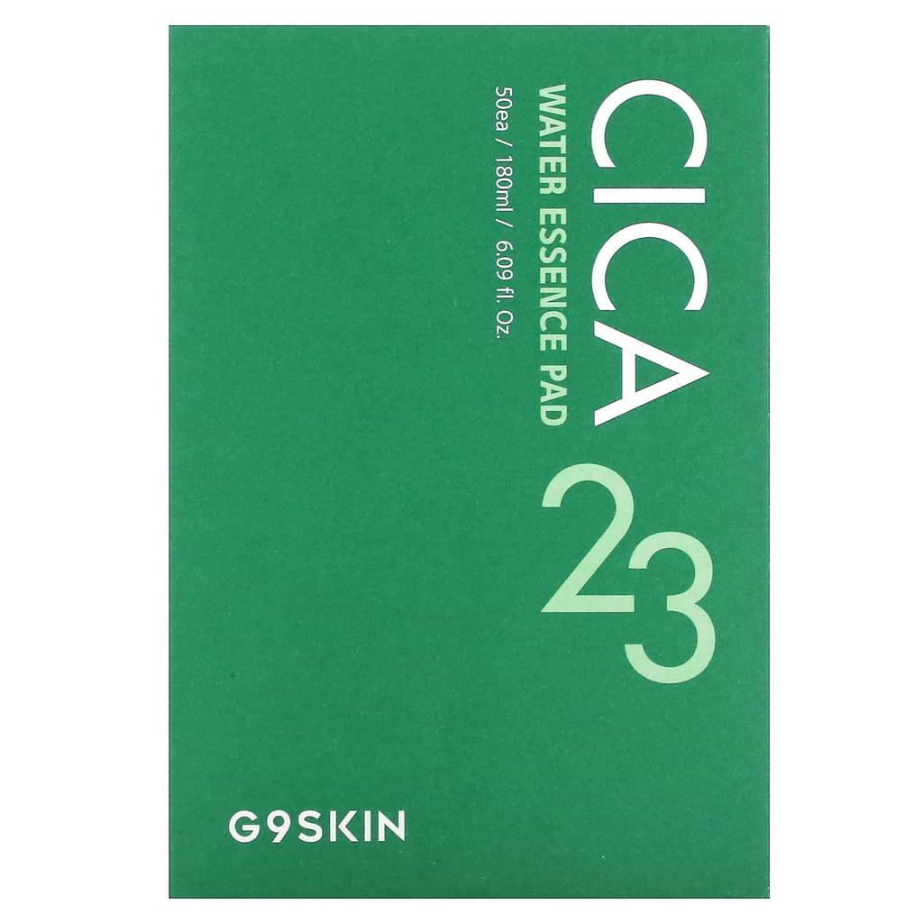 G9SKIN Cica 23 Water Essence Pads, 50 Sheets, 180Ml(6.09Fl Oz)
