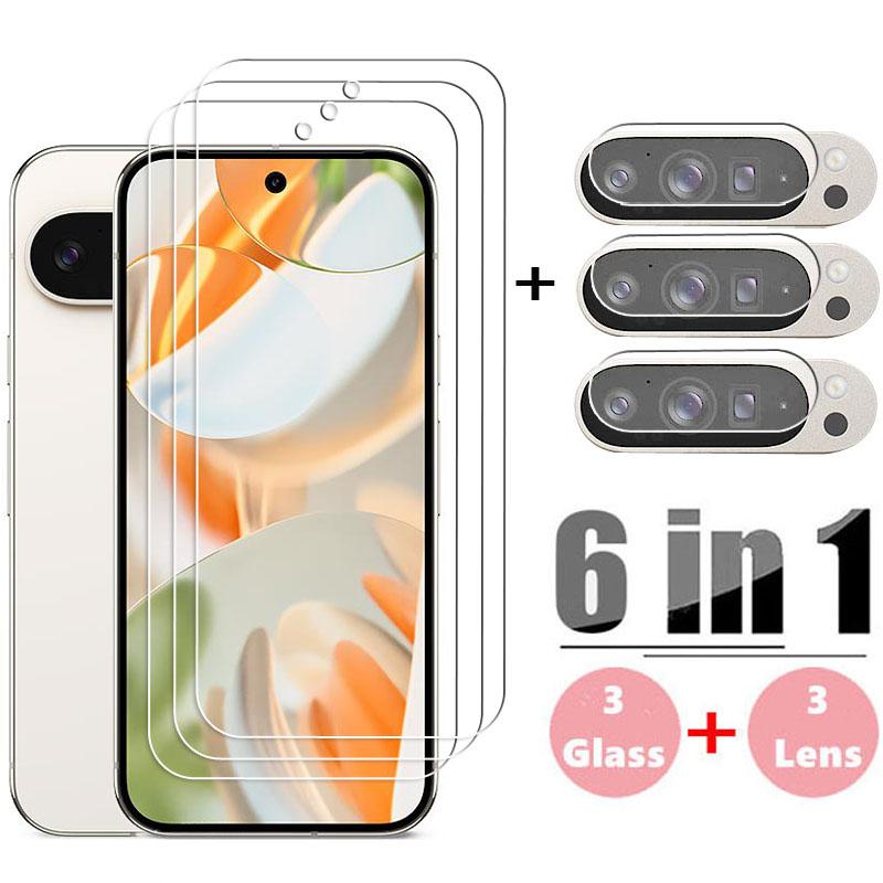 6-в-1 Для Google Pixel 10 Pro Стекло на экран Pixel 10 Pro XL Закаленное стекло Защитная пленка для экрана телефона Pixel 10 Pro