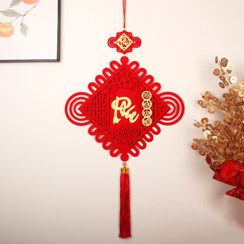 Spring Festival Hanging DIY Chinese Knot Ornament Vietnamese Chinese Style Tassel Pendant Decorations 2025 Tet