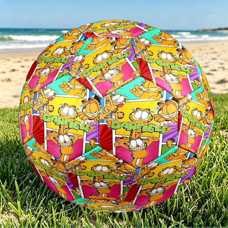 Garfield Print Size 5 Soccer Ball, PU Wear Resistant Football for Match Training and Daily Practice, Birthday Gift for Soccer Fans