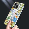 Лимонный чехол для телефона для iPhone 16E 15 Pro 14 Plus 17E 16 17 Pro Max Air 11 12 13 Mini Ударопрочный Capa Милый чехол ТПУ Прозрачный