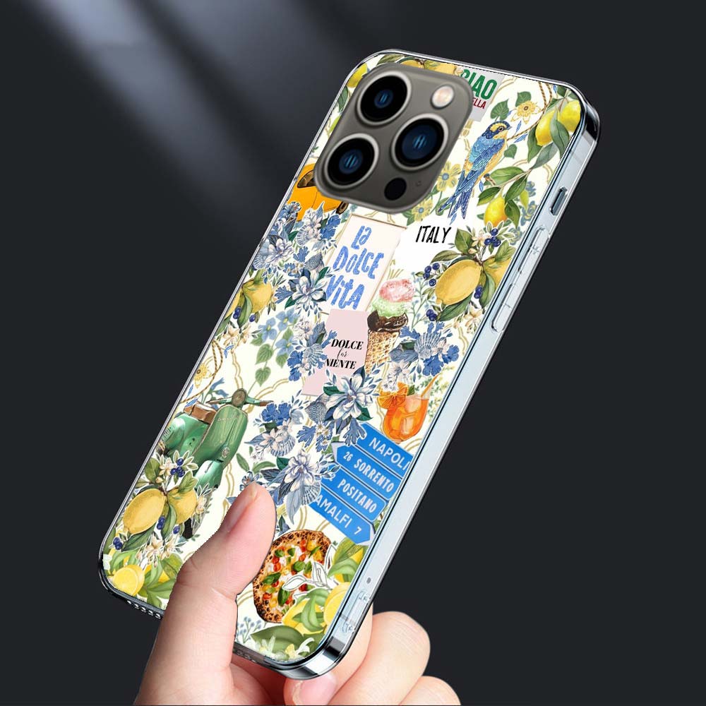 Лимонный чехол для телефона для iPhone 16E 15 Pro 14 Plus 17E 16 17 Pro Max Air 11 12 13 Mini Ударопрочный Capa Милый чехол ТПУ Прозрачный