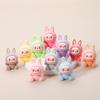 1Pc Christmas Gifts Mini Labubu Sitting Posture Doll Cute Toy Desktop Decoration Model Ornaments