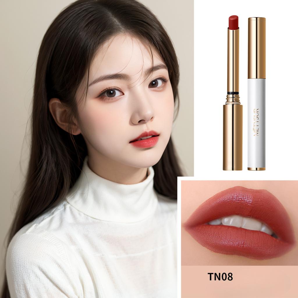 Зеркальная стойкая помада, увлажняющая, пухлая, яркая помада, которую нелегко размазать.