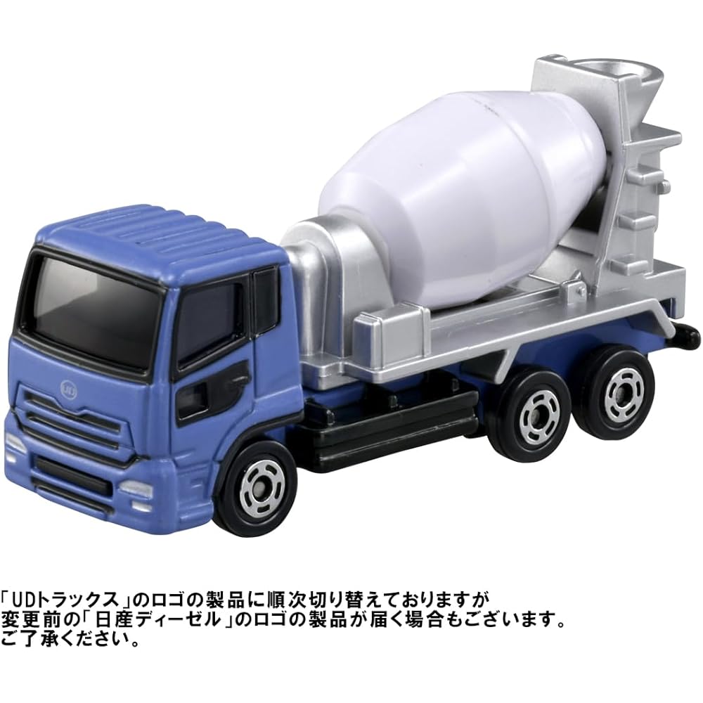 Takara Tomy Tomica No.053 UD Trucks Quon Mixer Truck Toy Miniature Car for Ages 3 and Up