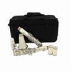 Clarinet ABS 17 Key bB  Flat Soprano Binocular Clarinet with Cleaning Cloth Gloves 10 Reeds Screwdriver Reed Case