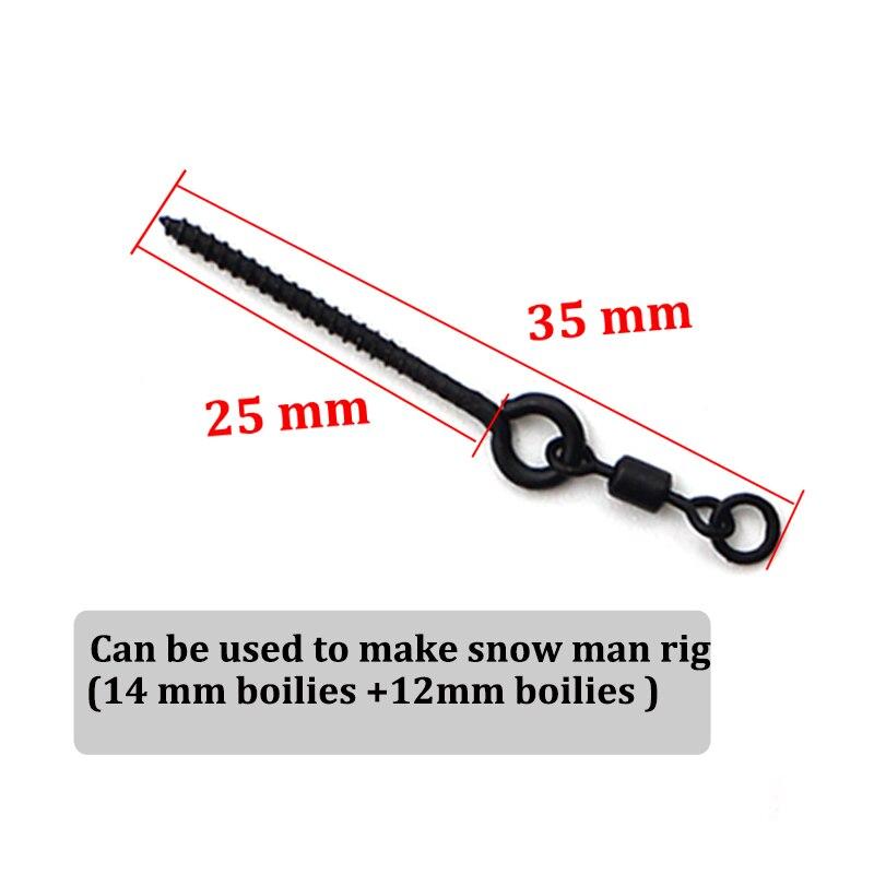 10 шт. винт для бойла с кольцом mirco вертлюг для Ronnie Rig D-Rig Chod Rig терминал снасти держатель приманки винт аксессуары для ловли карпа