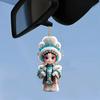 2D Flat Acrylic Pendant Rearview Mirror Decoration with Lanyard