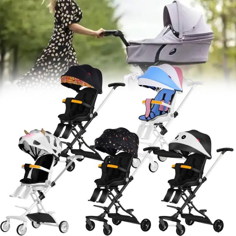 Efficient Foldable Baby Stroller With Adjustable Reclining Seat And Attractive Color Variants