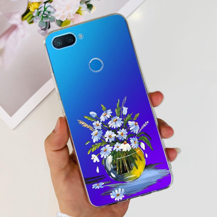 Чехол для Xiaomi Mi 8 Lite Милый Расписной Чехол Прозрачный Силиконовый Чехол для Телефона Для Xiaomi Mi 8 Lite 8Lite Задняя Крышка 6.26'' Fundas Coque