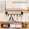 Adjustable Desk Edge Backpack Holder 5 Hooks Hanging Handbag Shelf  Home Organizer