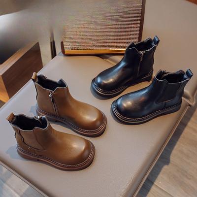 Новые осенние детские ботинки, кожаные туфли, полусапожки
