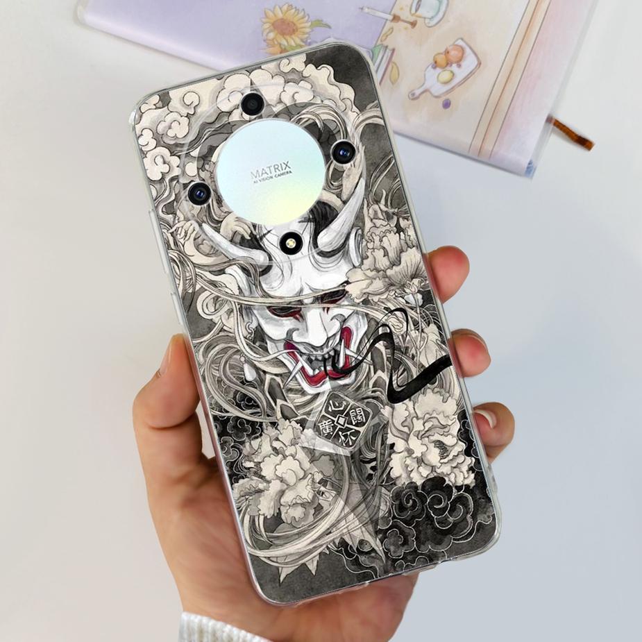 Чехол для Honor Magic5 Lite Чехол для Honor X9a RMO-NX1 Стильный Расписной Чехол Мягкий Силиконовый Чехол для Телефона Для Honor Magic 5 Lite HonorX9a Сумки