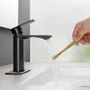Черные смесители для ванной комнаты, смесители для горячей и холодной воды, смесители для ванной комнаты, кухонные смесители для раковины 855985