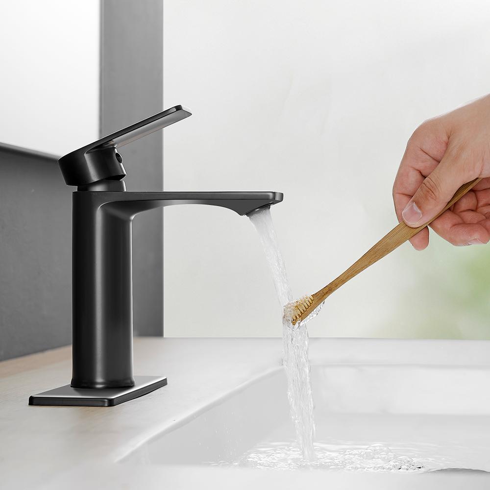 Черные смесители для ванной комнаты, смесители для горячей и холодной воды, смесители для ванной комнаты, кухонные смесители для раковины 855985