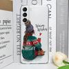 Чехол для телефона "Девочка с елкой" для Samsung Galaxy S24 S23 S22 S21 S20 Ultra Plus FE Прозрачный Мягкий Чехол Новогодние Подарки Fundas