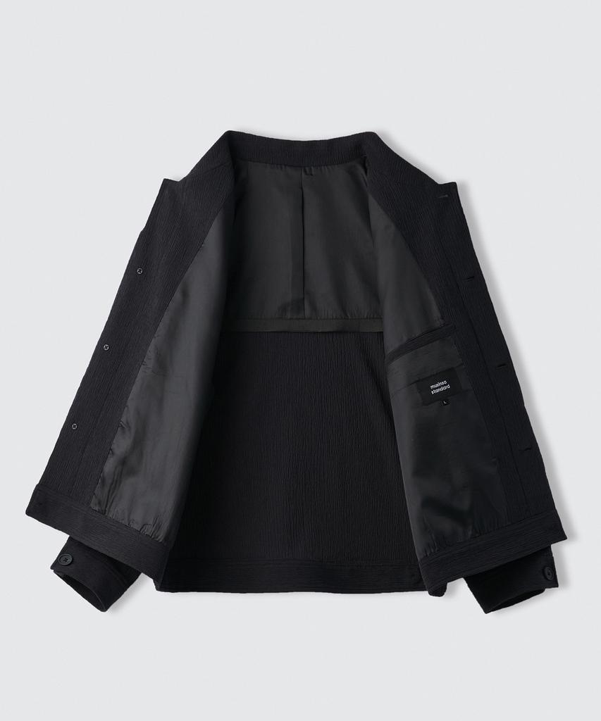 Musinsa Standard Crinkle Minimalist Jacket [Black]