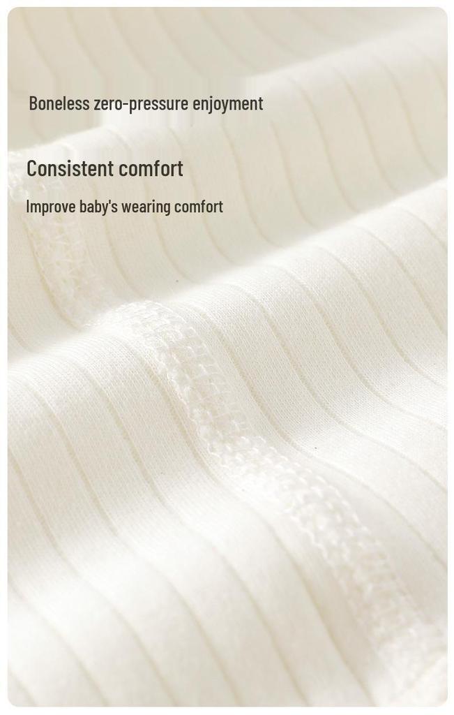 Baby Cotton Knit Lace Home Wear Set - Soft, Skin-Friendly, and Comfortable for Spring and Autumn