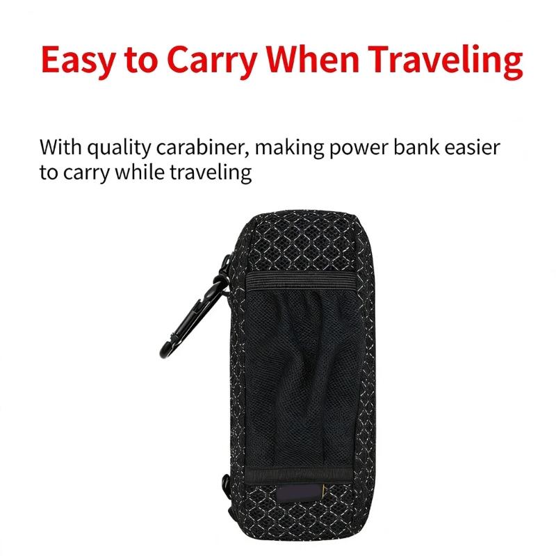 Organizers Bag Carabiner For CoolTech No.15 Ultra/A1695 Powerbank Cables Secure Attachment During Outdoor Activity