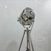 Stand Searchlight Floor Lamp Finish Chrome With Steel, Spotlight Standing Adjustable Home Décor Floor Corner Lights