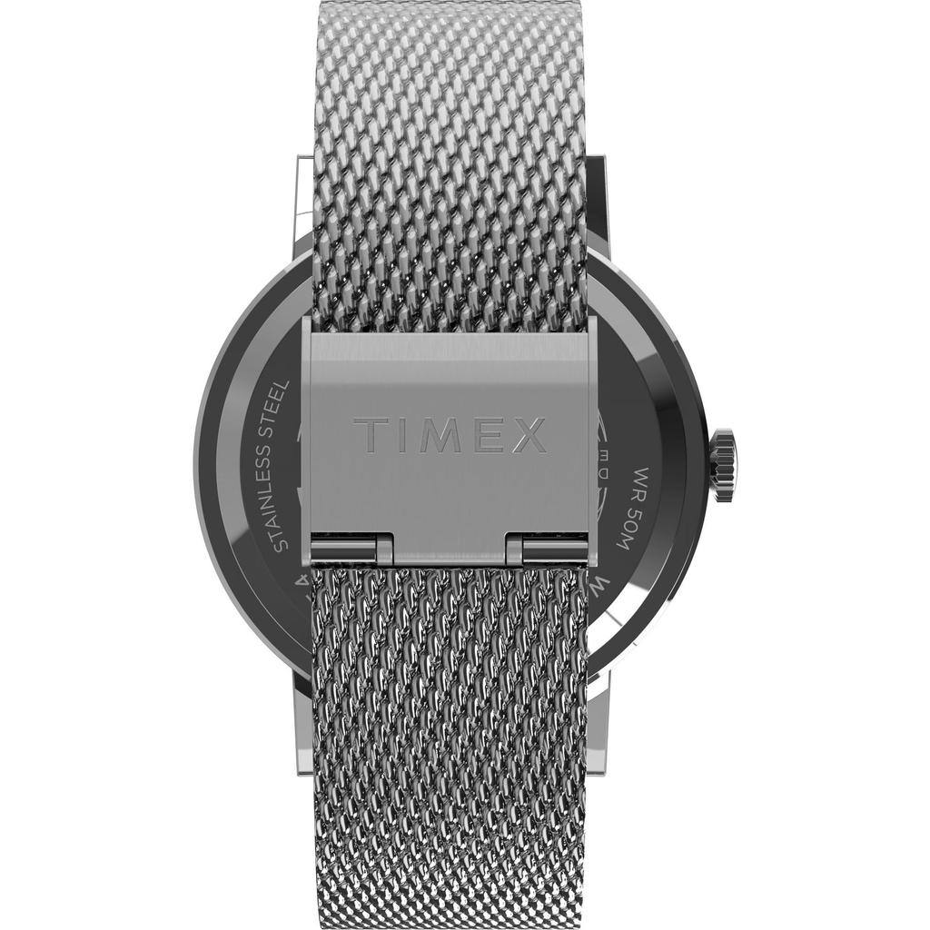Часы Midtown Silver Dial Stainless Steel Mineral Glass Quartz Watch Brand TW2W43500 Silver [TIMEX] Мужские [Товар]
