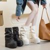 Брюки сапоги дизайнерский смысл женские кожаные сапоги 2025 зима новые короткие сапоги женские супер высокий каблук пряжка ремня ботинки Мартин жареная улица