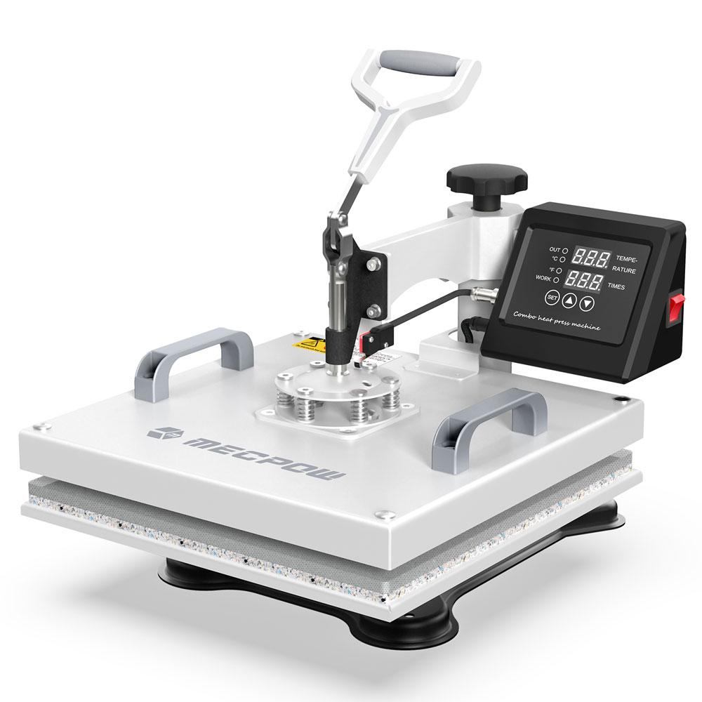Refurbished Mecpow  EU MP-3881 8 in 1 Heat Press Machine, 30oz Large Capacity, Dual-Tube Heating, Precise Digital Control, 360° Swin