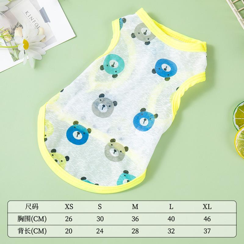 New Dog Clothes Summer Thin Breathable Vest Cat Clothes Small Dog General Clothing Pet Spring and Summer Clothes