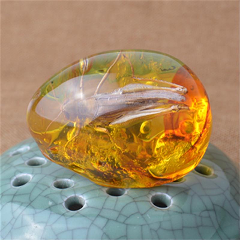 Янтарная бабочка, насекомое, каменный кулон, ожерелье, ручная полировка, подарок