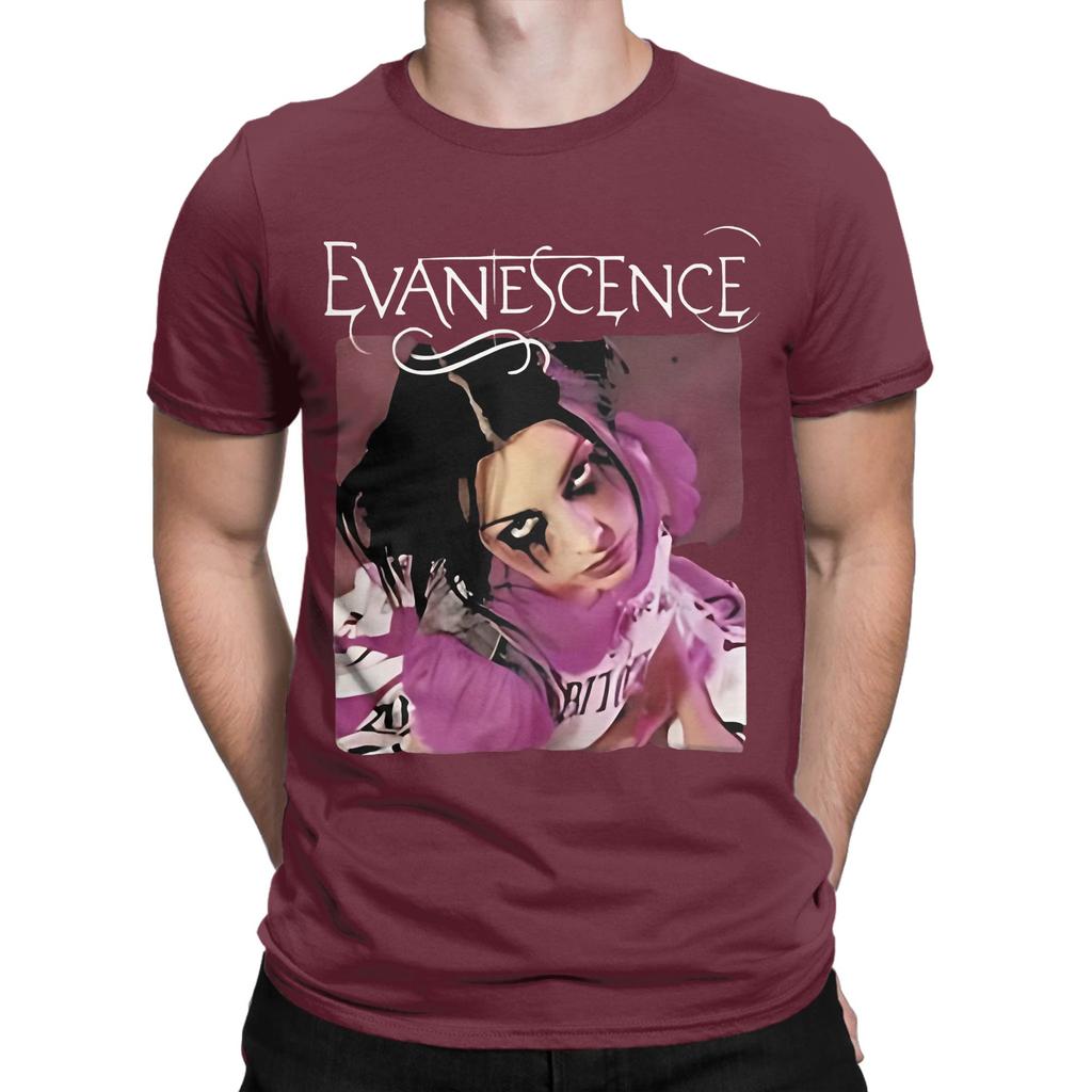 Music Evanescence Novelty 100 Cotton Tshirt Amy Lee Evanescence Tops Tees For Unisex