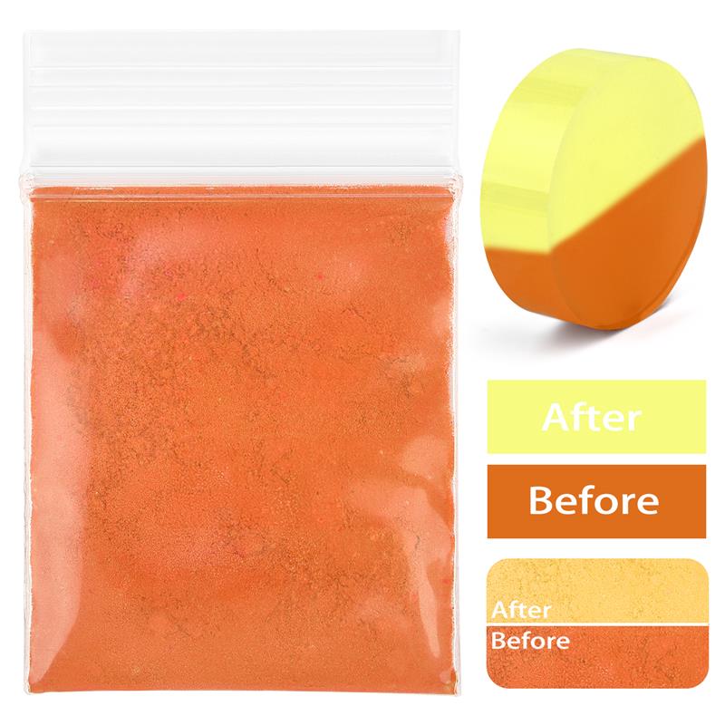 Warm Variable Powder Resin Pigment Crystal Glue DIY Craft Dyes 31℃ Discoloration For UV Epoxy Resin Jewelry Making Accessories