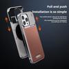 Роскошный кожаный металлический чехол из алюминиевого сплава для iPhone 16 Pro Max 15 14 13, магнитный, с ароматерапией, безрамный, защитный чехол